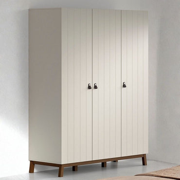 JAXX 3-Deurs Kleerkast Sezane Clay/Walnoot