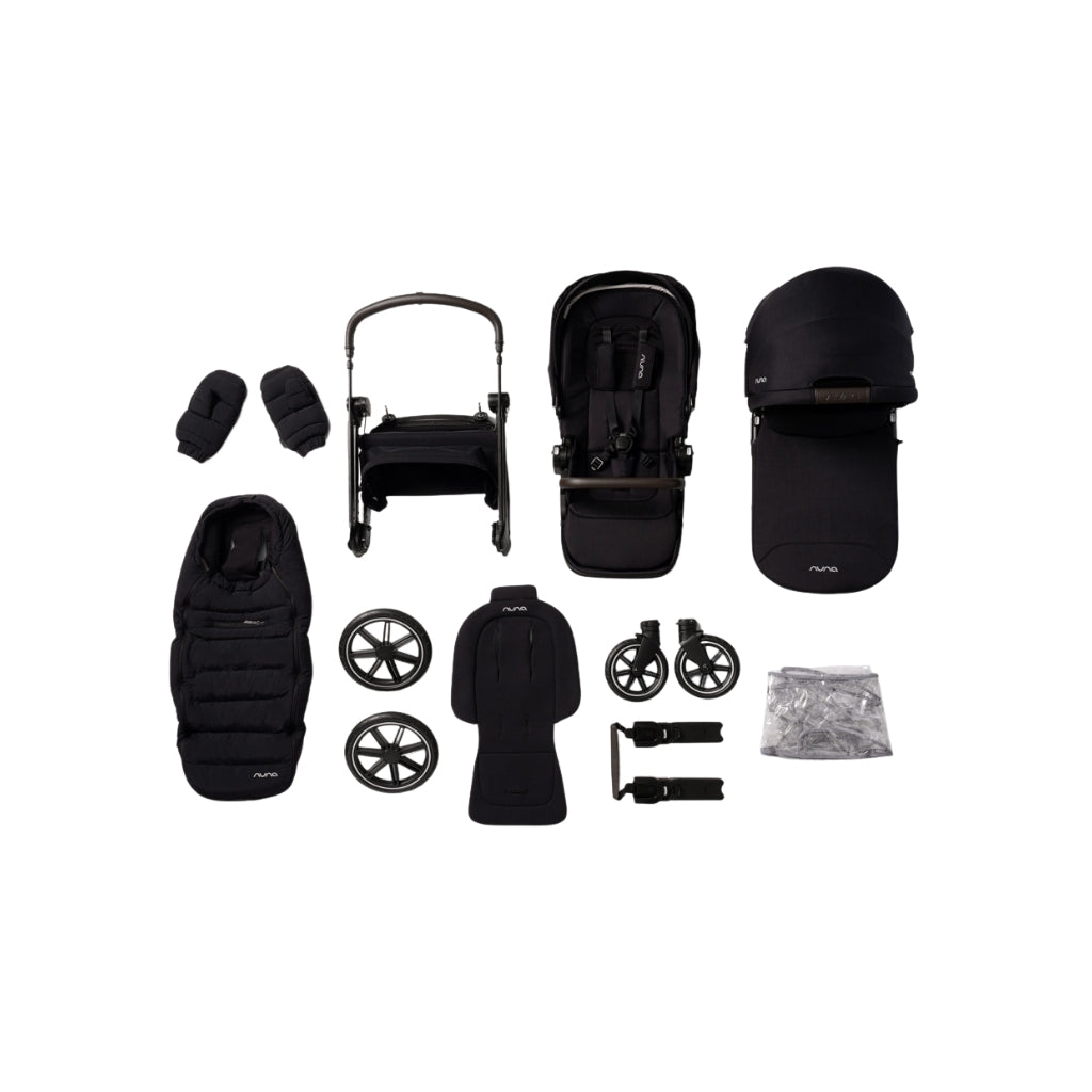 Nuna Kinderwagen TRIV LX Caviar - Set van 5 stuks