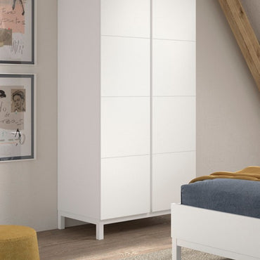 JAXX Kleerkast 2 deuren Eva White