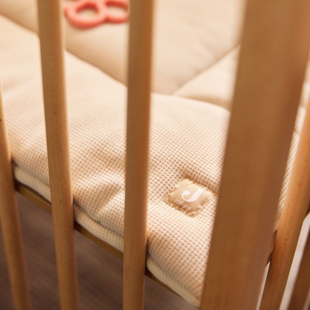 Jollein Boxkleed Little Waffle Warm Sand/ Sand 75x95 cm
