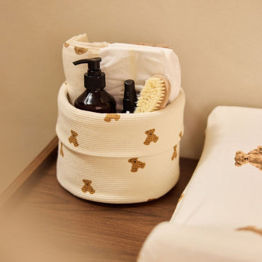 Jollein Panier Mini Teddy Bear Little Waffle Beige