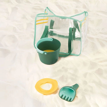Quut Sac de plage avec seau et râteau Garden Green