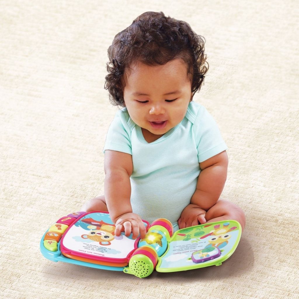 VTech Super Livre Enchanté Des Bébés Loulous Bleu FR