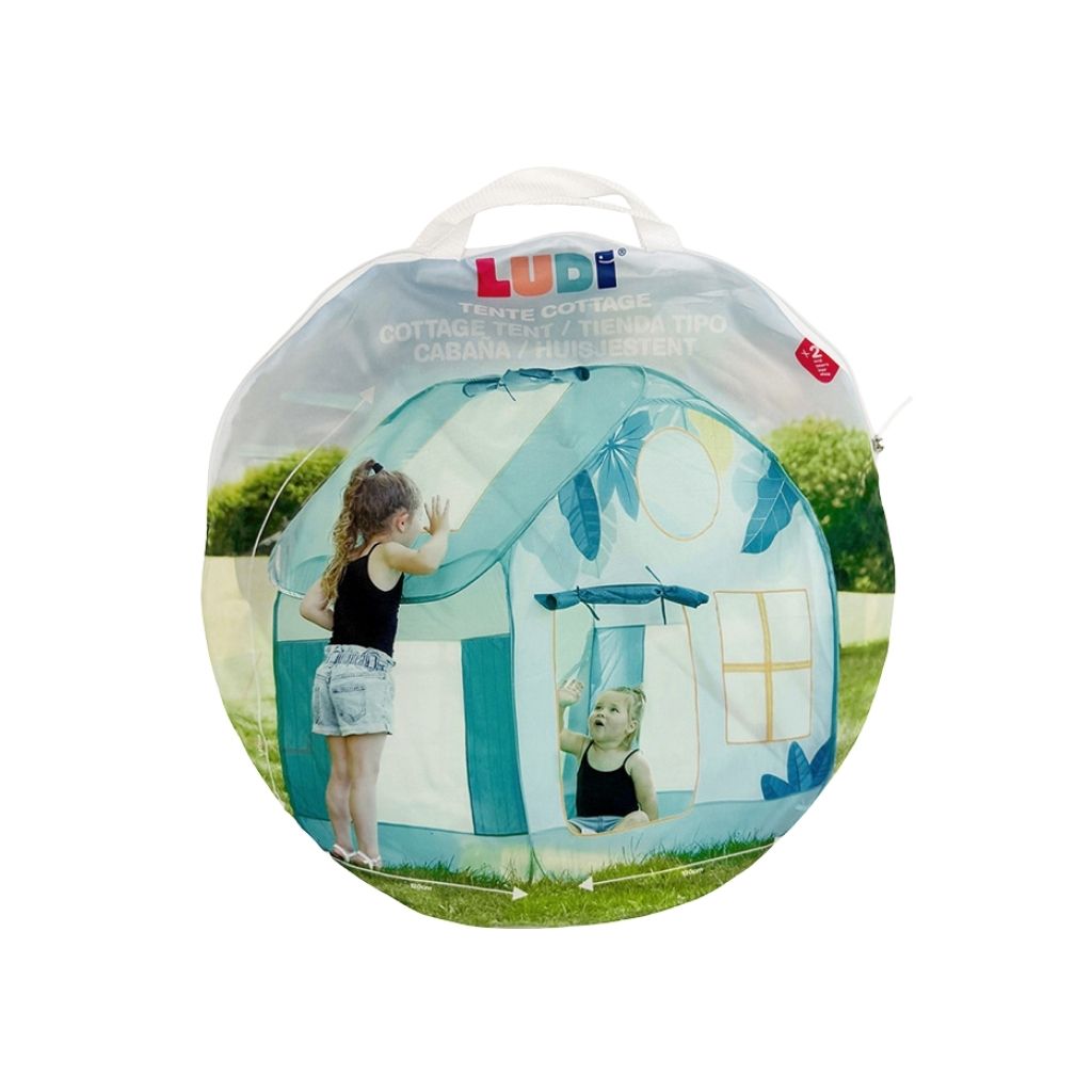 LUDI Pop Up Maisonnette verte 120 cm x 120 cm UV50