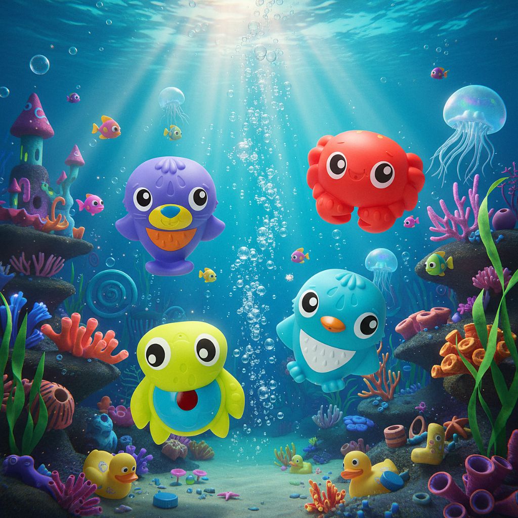 Playgro Badspeelgoed Onder de zee Squirtees