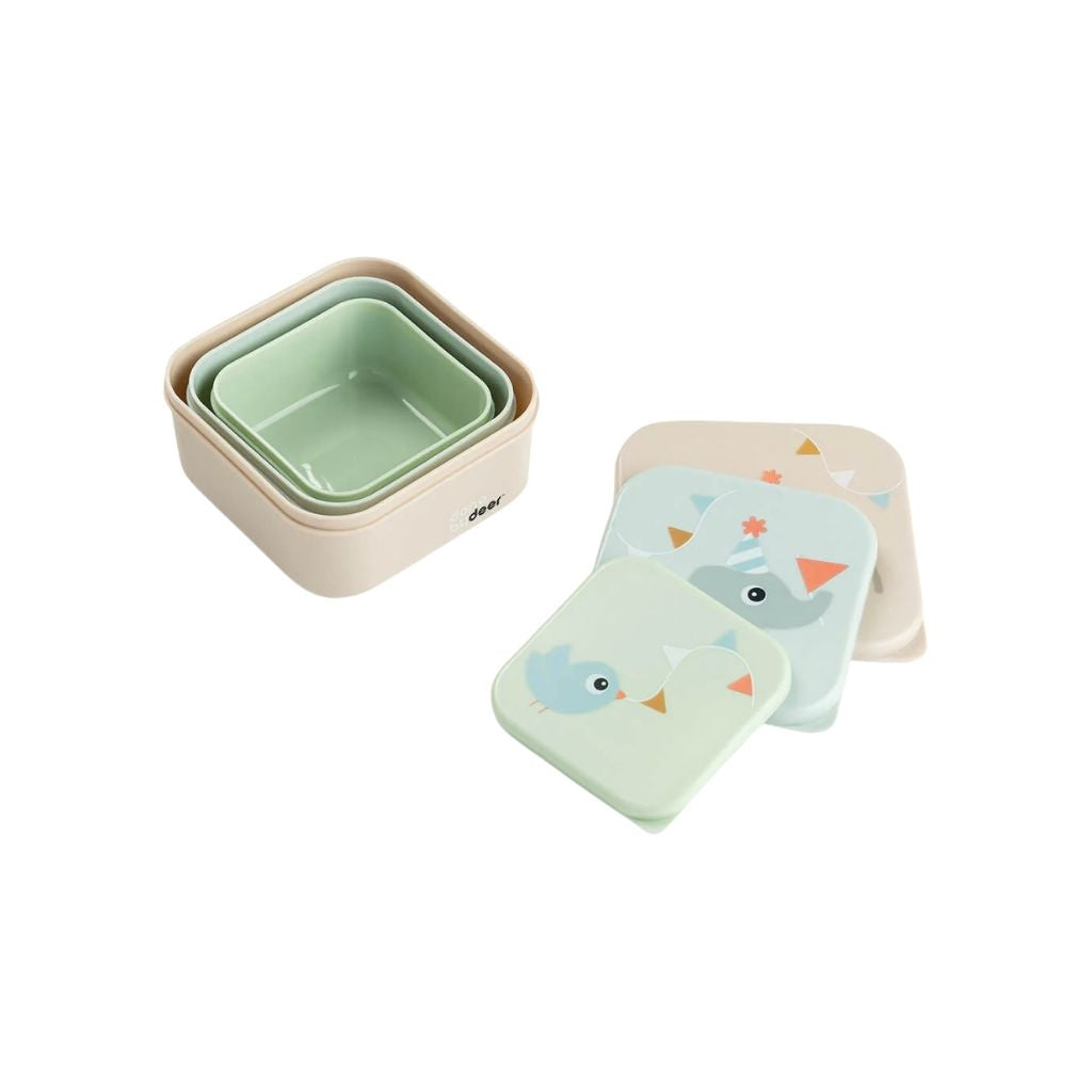 Done by Deer Boîte à Goûter Celebration Colour Mix – 3 pièces