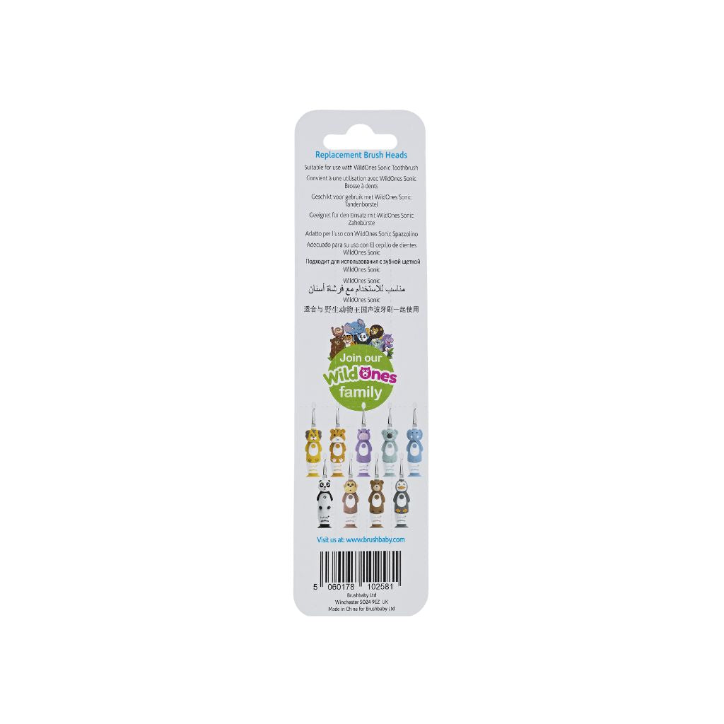 brush-baby Opzetborstels voor elektrische tandenborstel WildOnes™ - 4 stuks