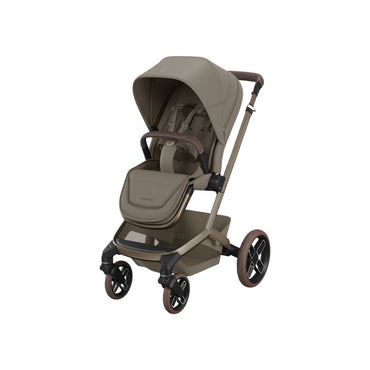 Maxi-Cosi 3-en-1 Poussette Fame Oak Truffle + Nacelle + Pebble Slide Pro Oak Truffle + Base Familyfix Slide Pro