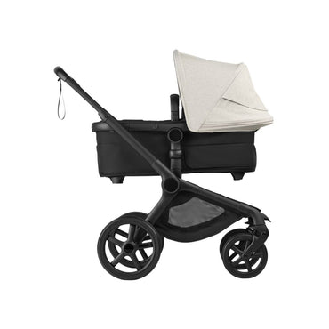 Bugaboo 2-en-1 Poussette Fox 5 Renew Misty White + Nacelle Misty White (Châssis Black)