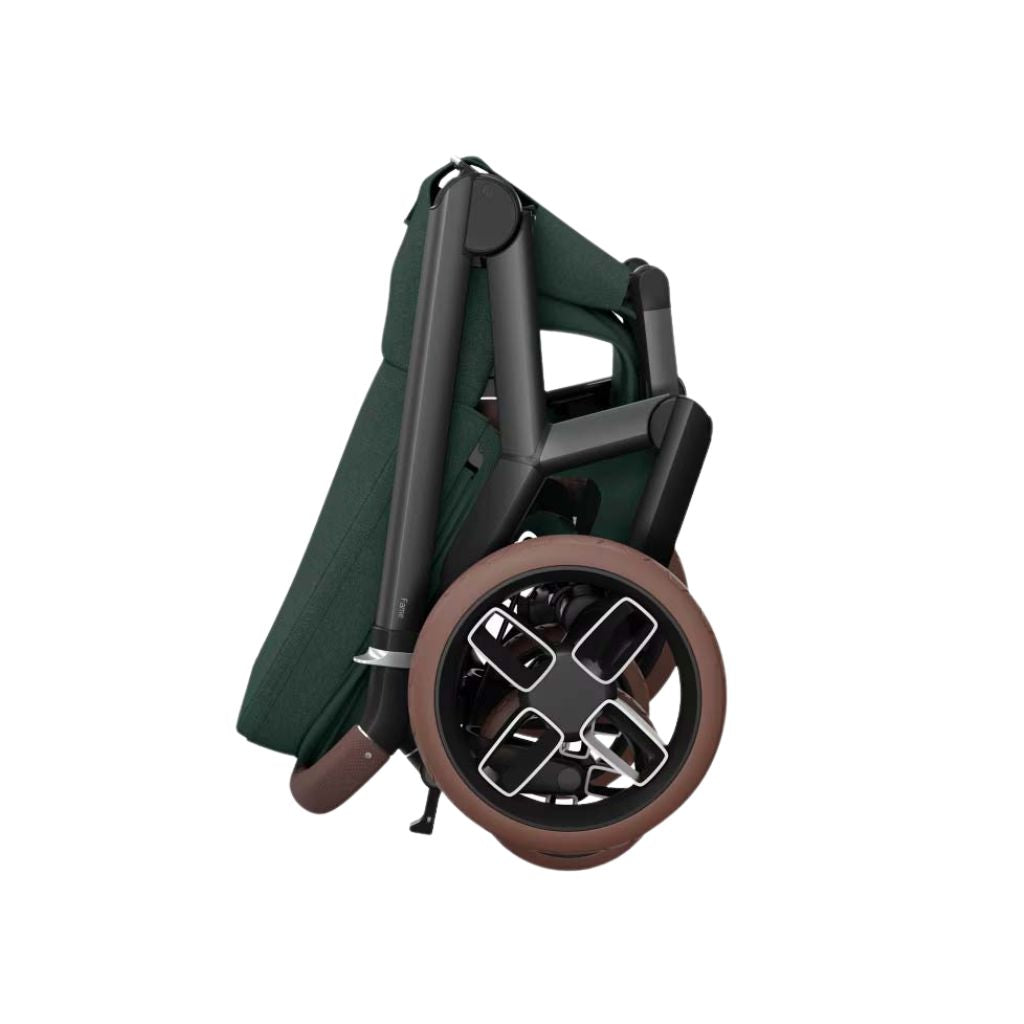 Maxi-Cosi Pousette 3 en 1 Fame Twillic Green + Nacelle Twillic Green + Siège-auto portable Groupe 0+ Pebble Slide Pro Onyx Black + Base FamilyFix Slide Pro