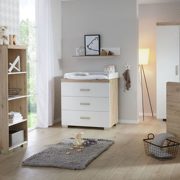 Transland Commode Hilja Chêne de Bordeaux Chalk-White