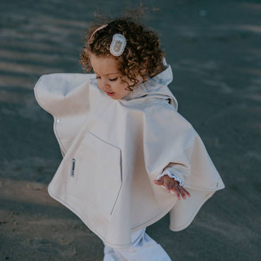 AeroMoov Poncho De Pluie Chevron Cream