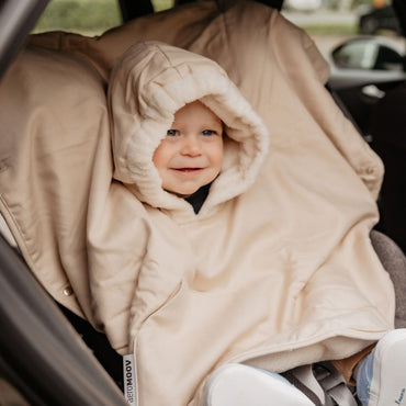 AeroMoov Poncho d'hiver Chevron Cream