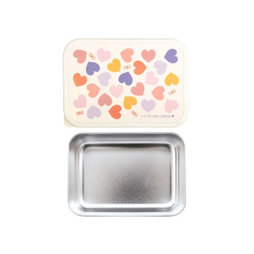 A Little Lovely Company Lunch Box Hearts Roze