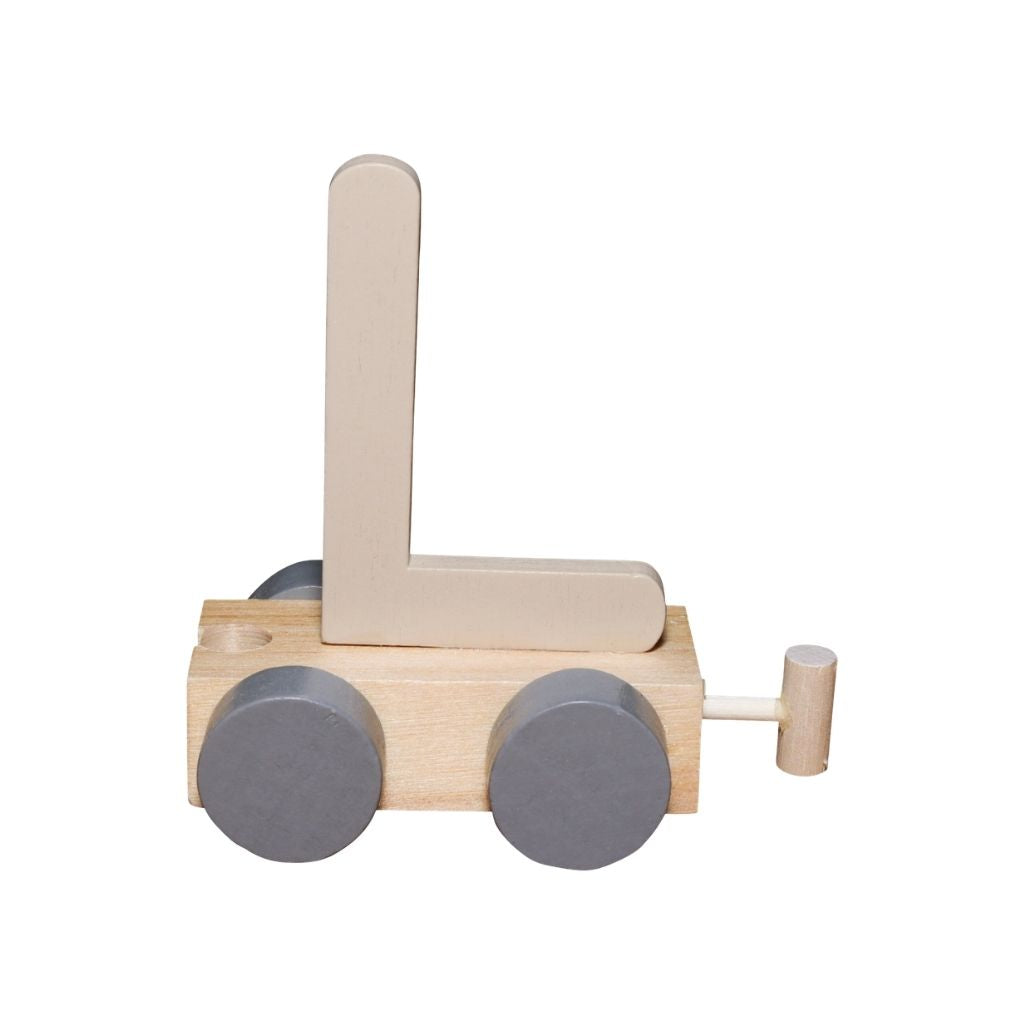 JEP! Treinletter L Sand Hout