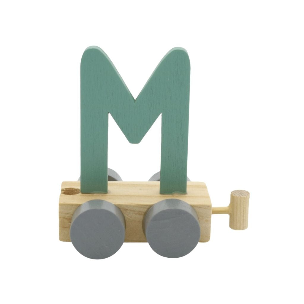 JEP! Lettre Train M Green Bois