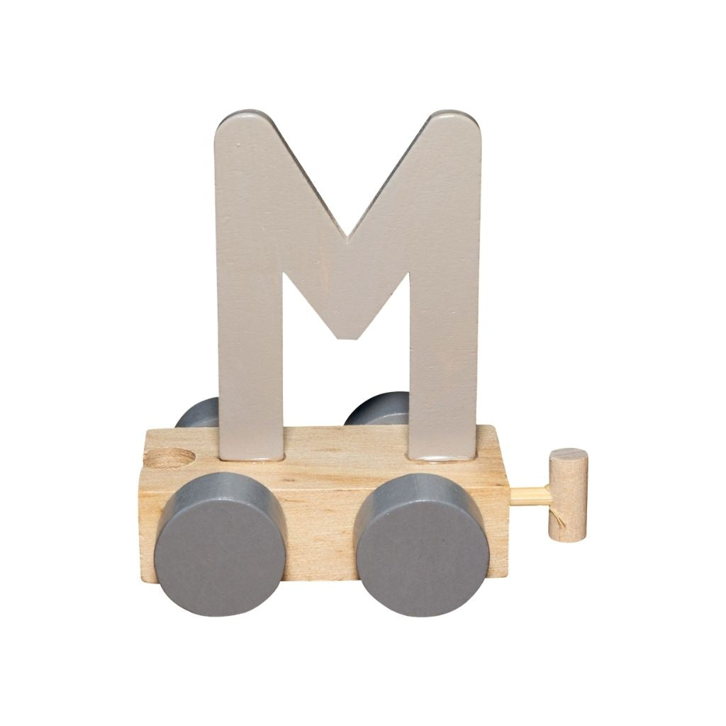 JEP! Treinletter M Sand Hout