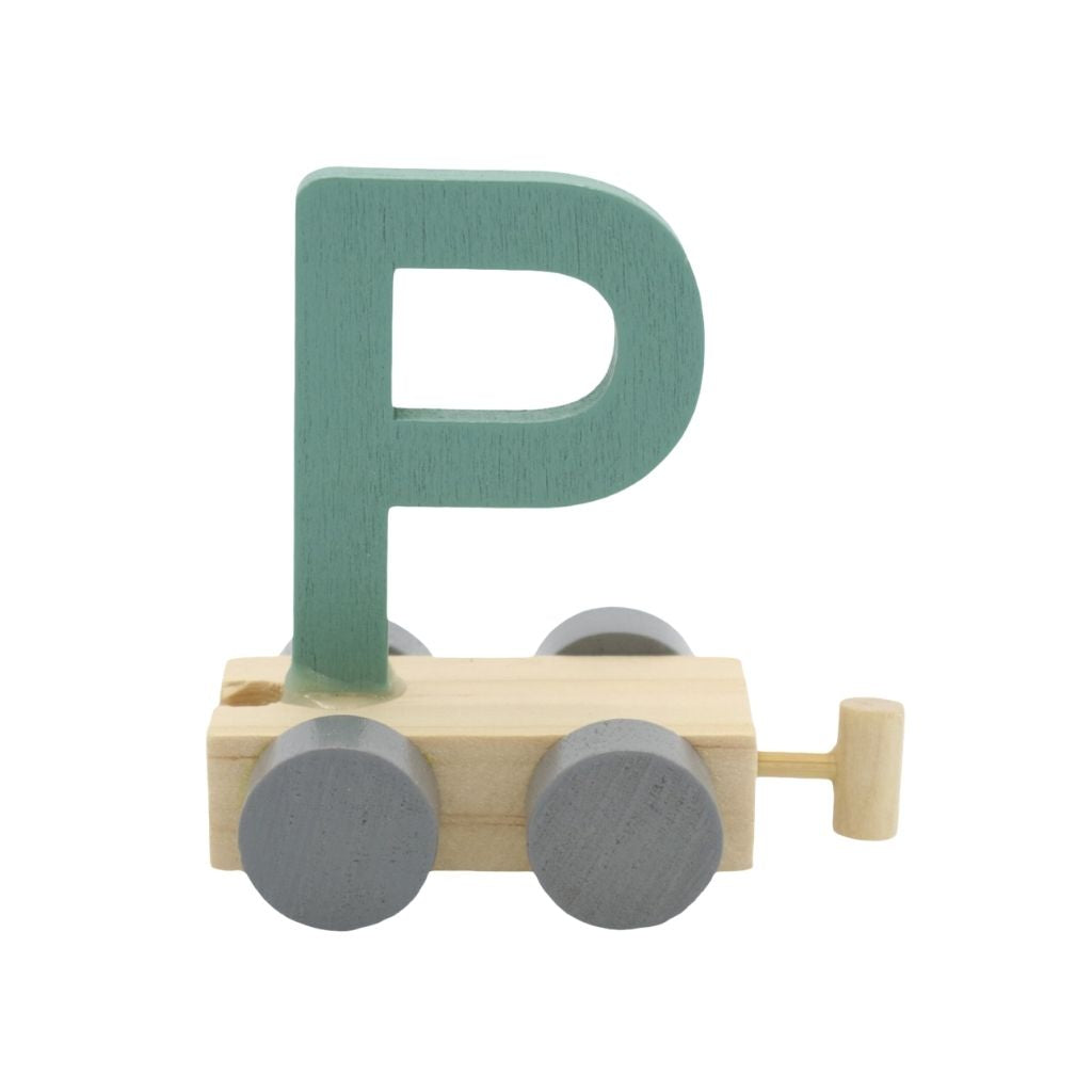 JEP! Treinletter P Green Hout