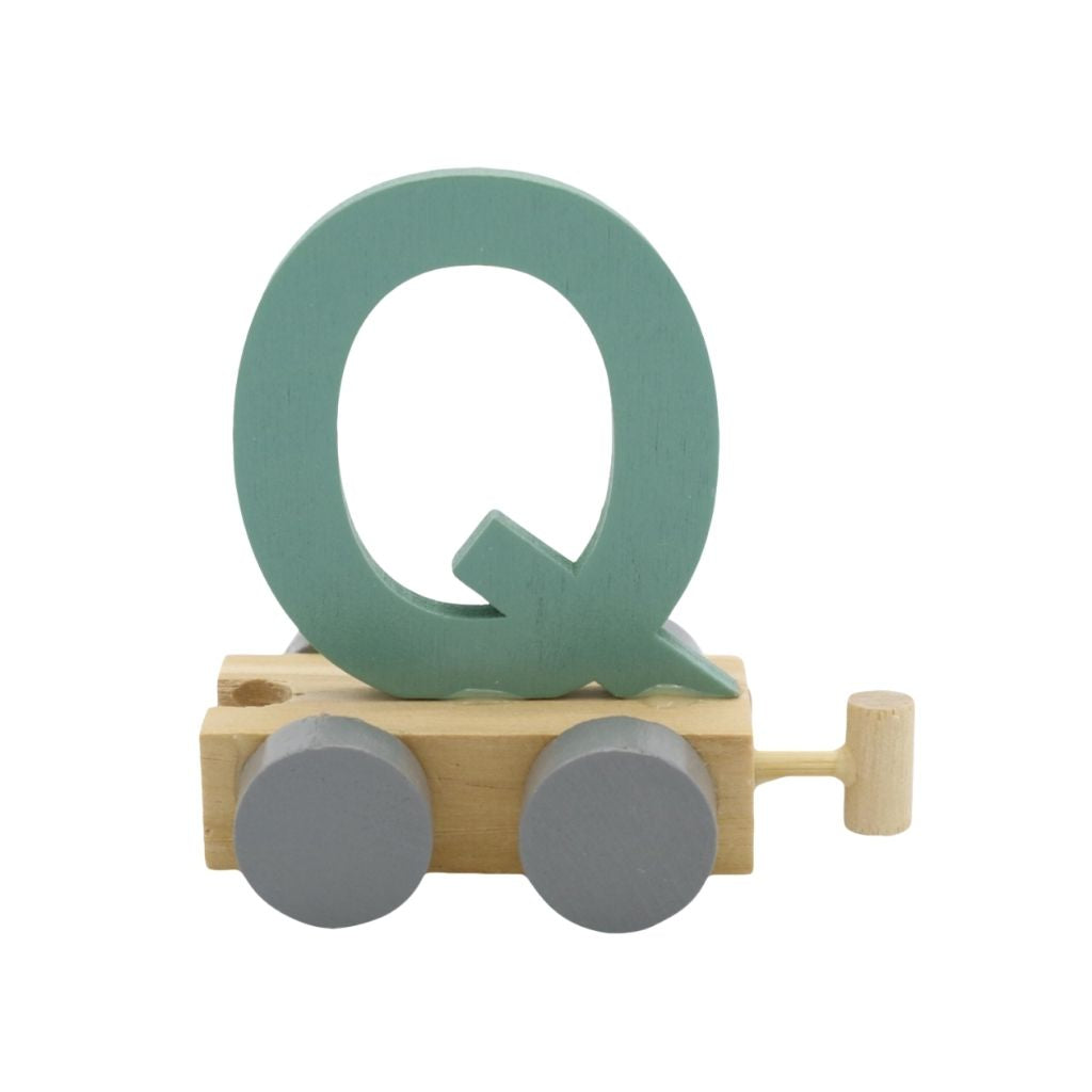 JEP! Lettre Train Q Green Bois