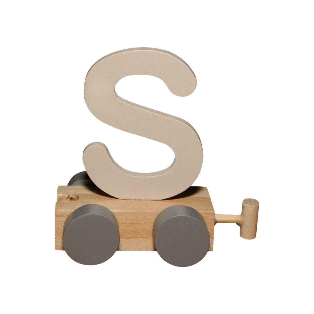 JEP! Treinletter S Sand Hout