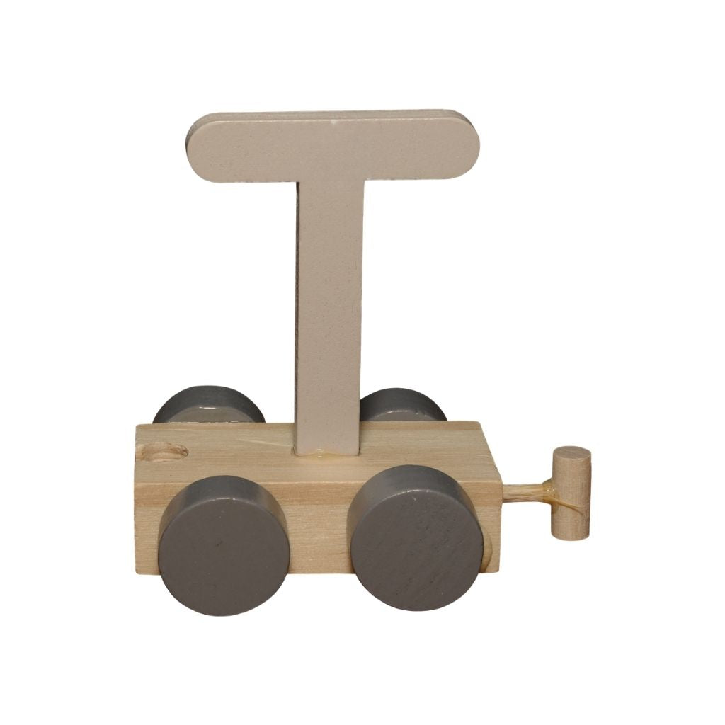 JEP! Treinletter T Sand Hout