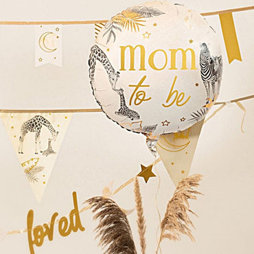 HAZA Witbaard Folieballon "Mom To Be" Nude 45 cm