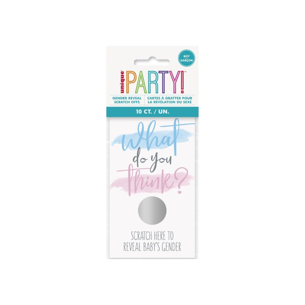 HAZA Witbaard Kraskaarten Gender Reveal BOY – 10 Stuks