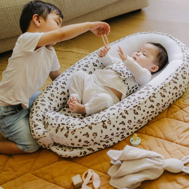 Doomoo Babynestje Cocoon Leopard Cream