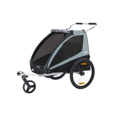 Thule Fietskar Coaster XT Blue + Regenhoes