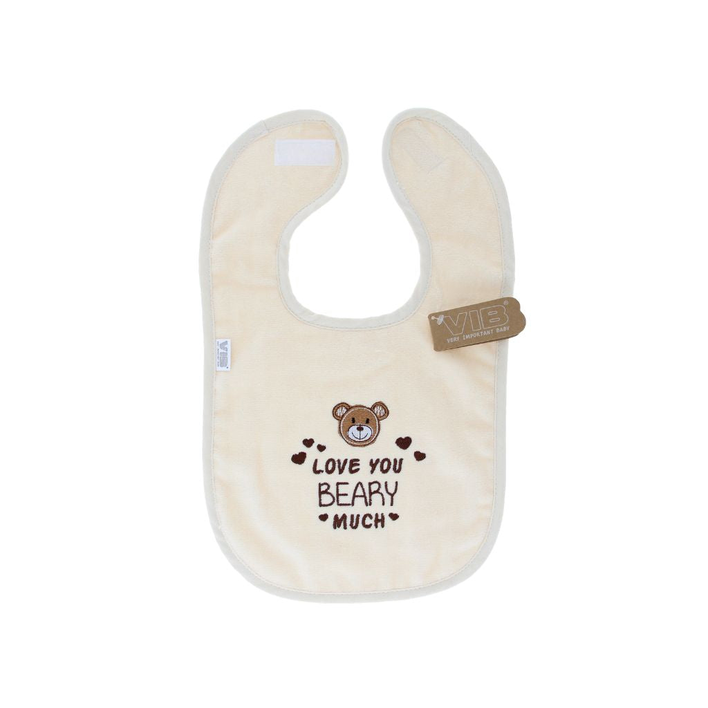 VIB Slabbetje "Love You Beary Much" Beige
