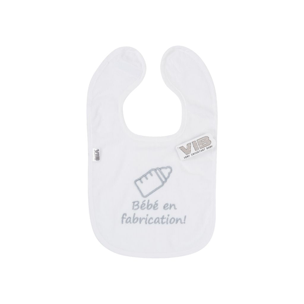 VIB Bavoir "Bébé en Fabrication" White