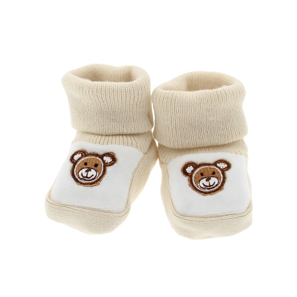 VIB Chaussons Love You Beary Much Beige Unisexe 0-3 m