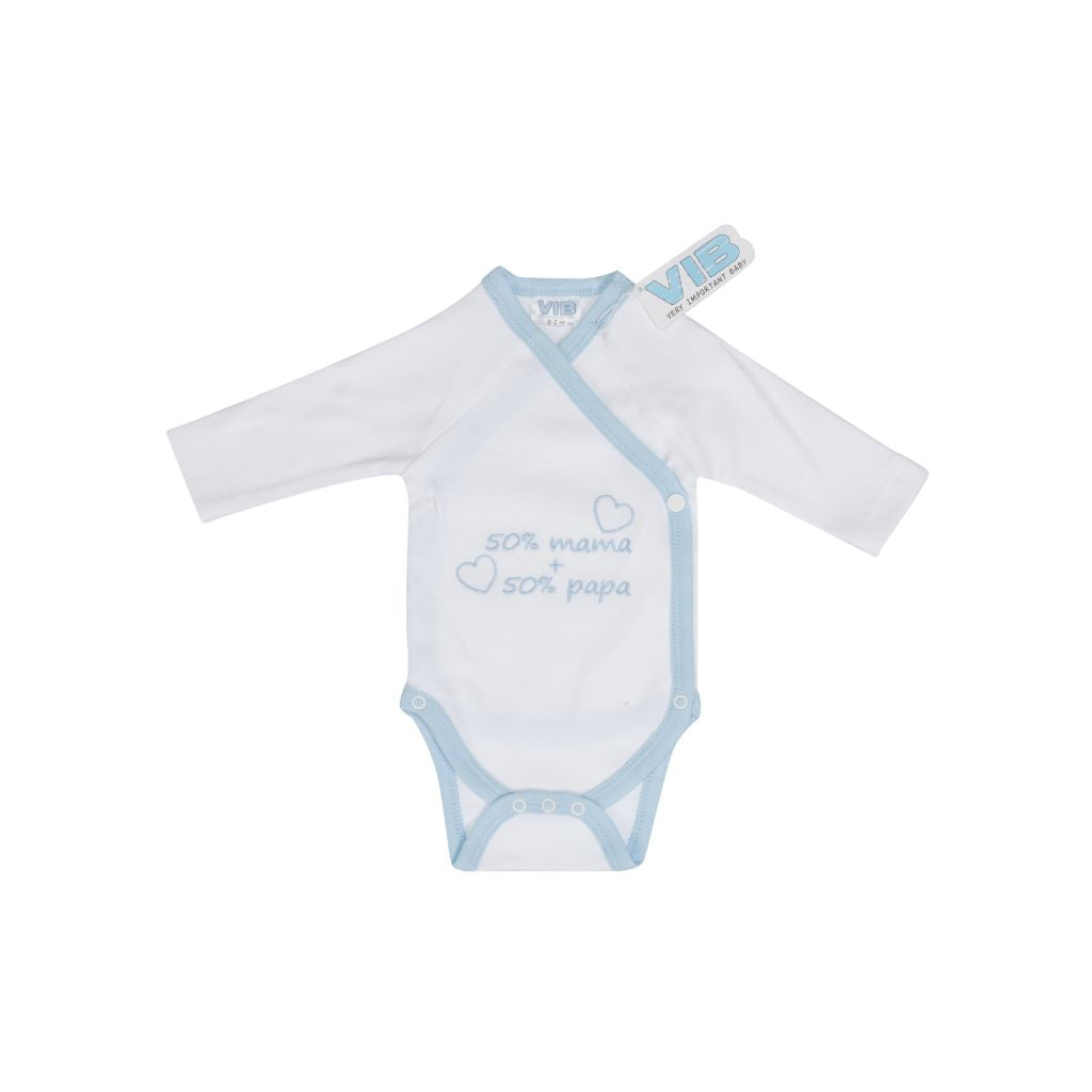 VIB Body "50% Mama + 50% Papa" Bleu Clair Unisexe 0-3 m