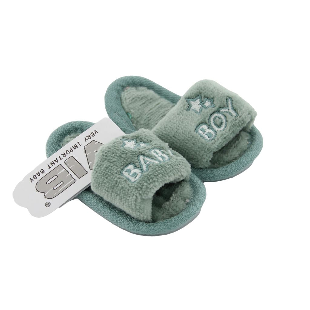 VIB Chaussons Pour Bébé Vert Mousse Garçons 0-3 m