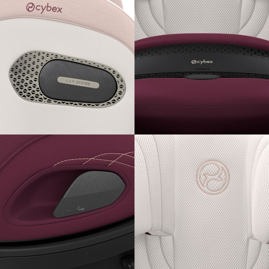 Cybex Siège-auto Anoris SI Style Groupe 1/2/3 Quartz Pink