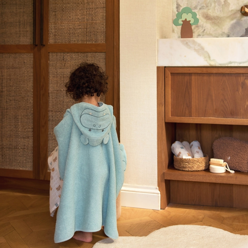 Jollein Badcape Hippo Happy Multi 70 x 130 cm