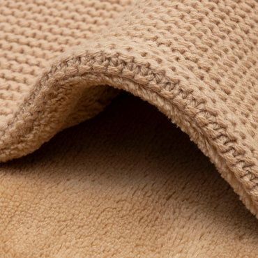 Jollein Deken Voor Wieg Fleece Basic Knit Hazel B 75 x L 100 cm