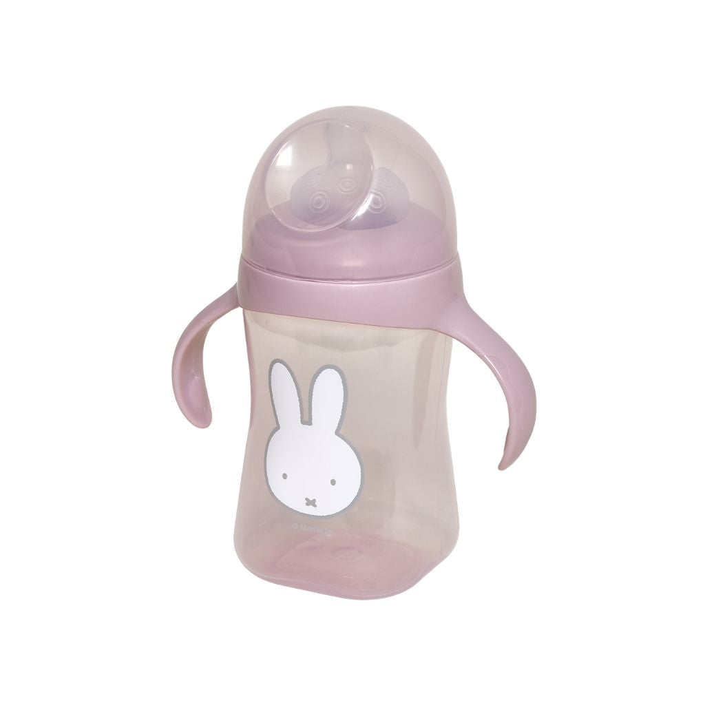 Koko 2-in-1 Oefenbeker Met Zachte Tuit 300 ml Miffy Pink
