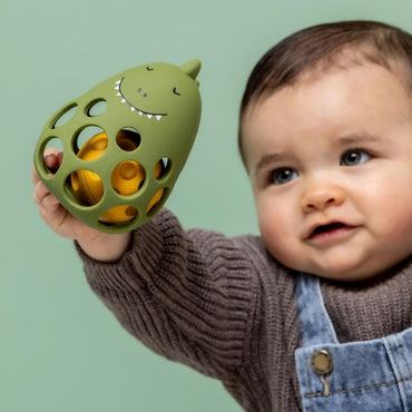 Trixie Sensorische Rammelaar Siliconen Mr. Dino Green