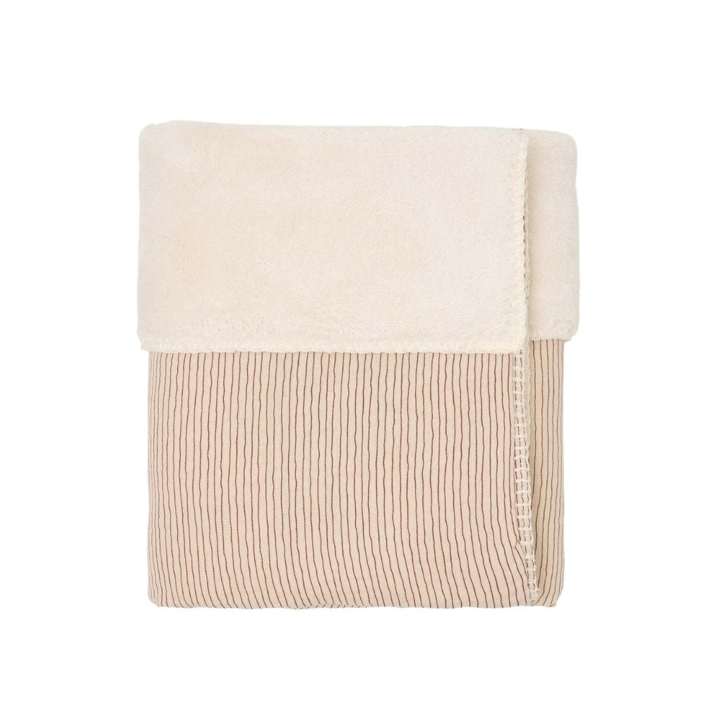 Koeka Couverture Pour Berceau Teddy Whisper Waves Burgundy Lg 75 x L 100 cm