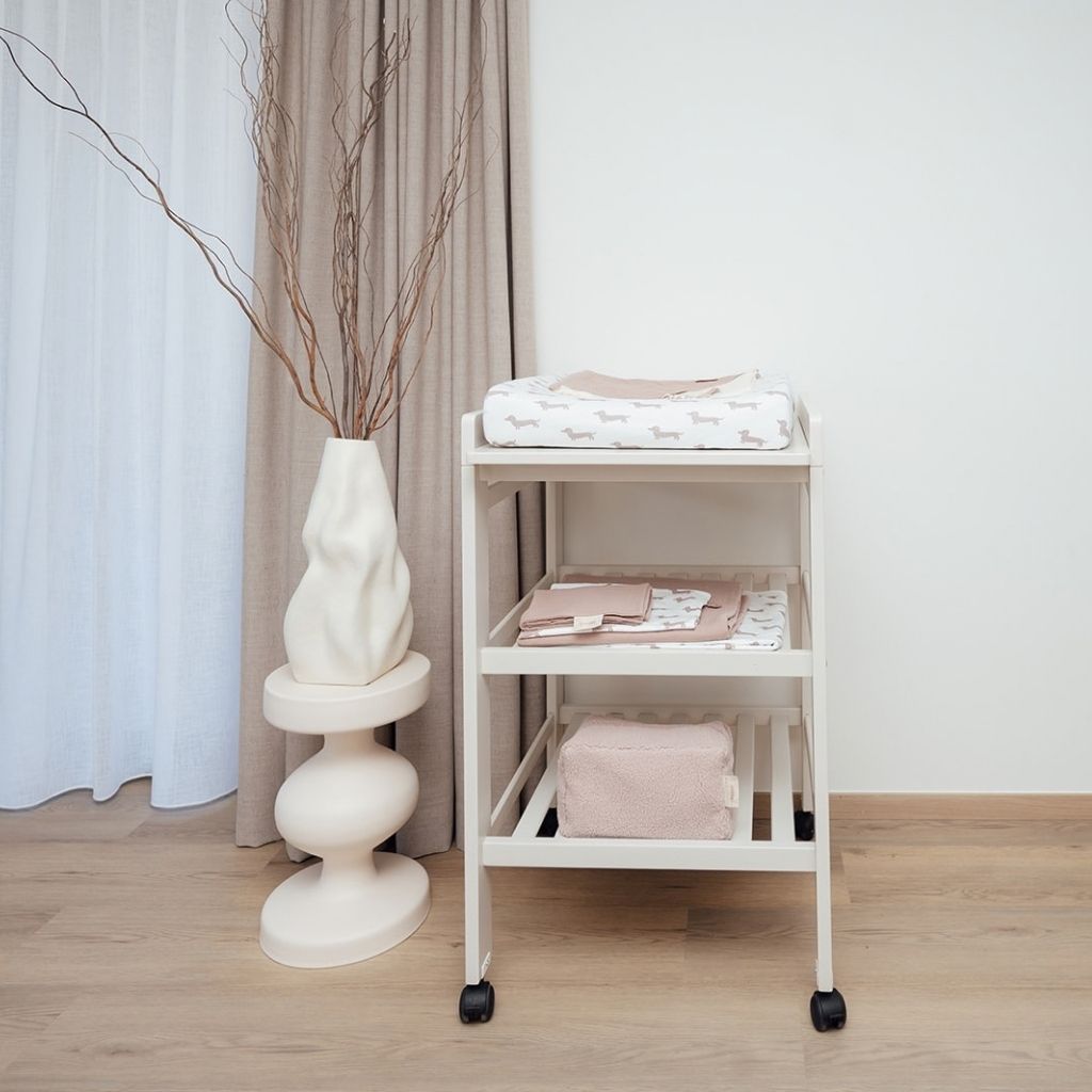 Pericles Housse Pour Matelas à Langer Teckel Allover Powder