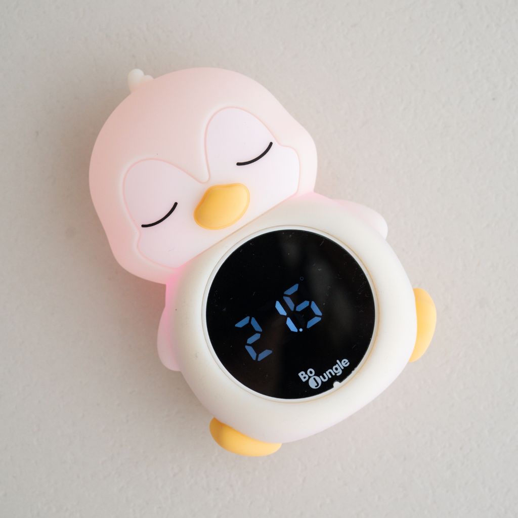BoJungle 3-en-1 Thermomètre Numérique Pour Salle De Bain / Chambre à Coucher + Veilleuse White