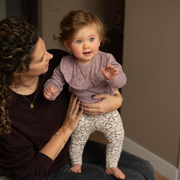 Dirkje Set 3 - Delig Sweater Legging Haarband Meisjes Elderberry