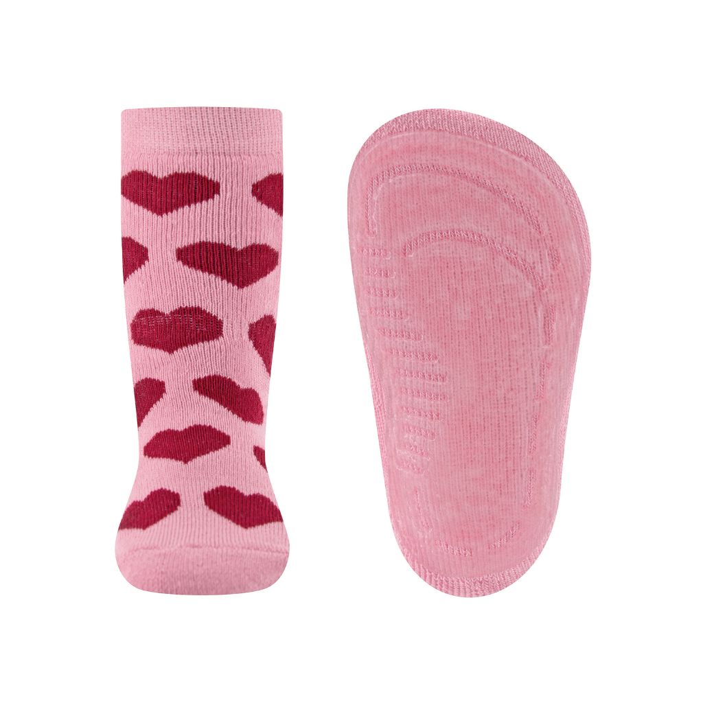 Ewers Chaussettes Antidérapantes SoftStep Hearts Old Rose