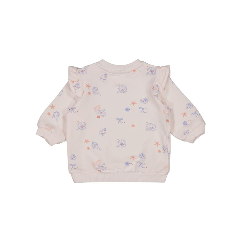 Feetje Pull Coupe Ample Sea La Vie Rose Pour Fille
