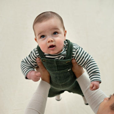 Feetje T-shirt Lange Mouwen Rib Met Streep Wiggle and Waddle Jongens Green