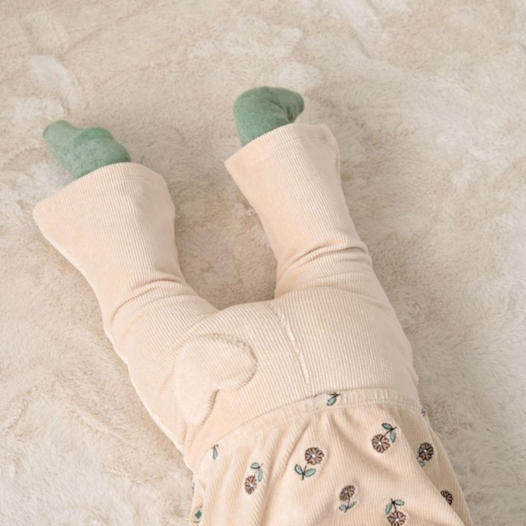 Feetje Flare Broek Velours Rib Lucky Bloombird Meisjes Offwhite