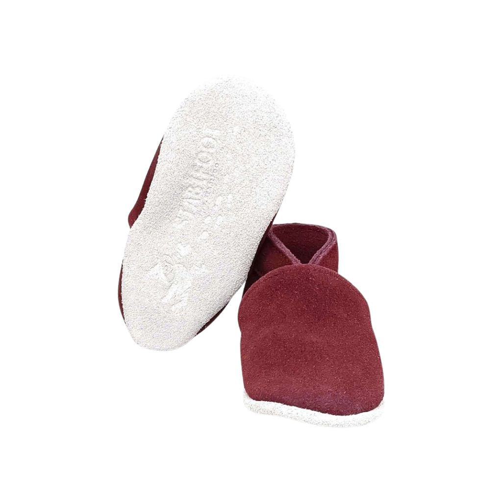Stabifoot Babyschoen Leder Donkerrood Bordo Uniseks