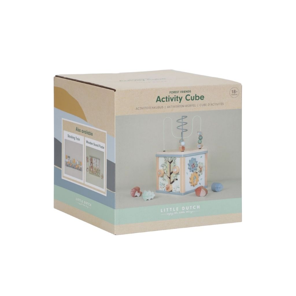 Little Dutch Cube d'activités en bois Forest Friends