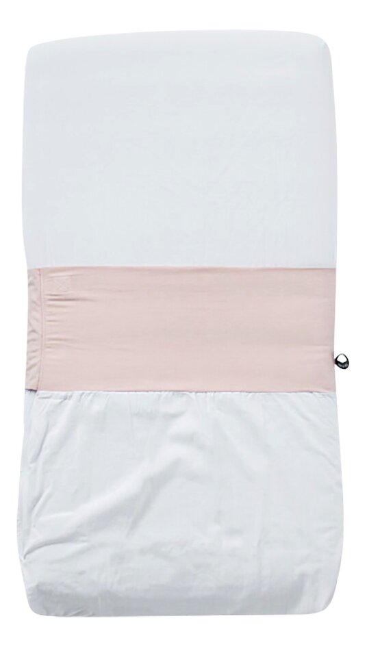 Fedde&Kees Drap pour lit Nunki Dusty Pink/blanc Lg 60 x L 120 cm